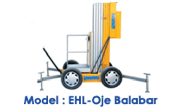 بالابر هیدرولیک الکتریکی ، مدل EHL با چرخ خودرویی